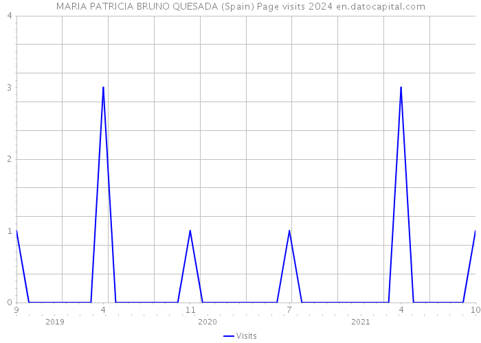 MARIA PATRICIA BRUNO QUESADA (Spain) Page visits 2024 