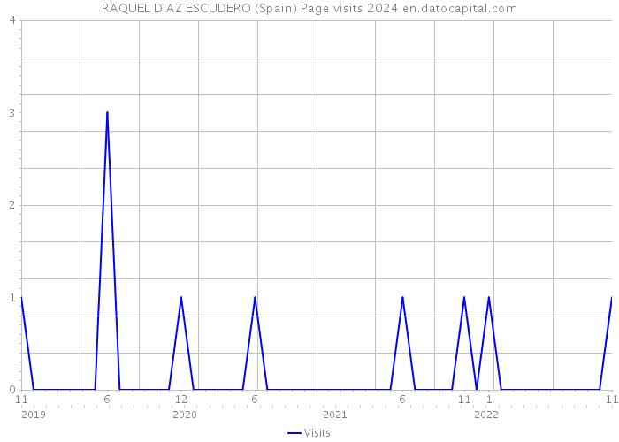 RAQUEL DIAZ ESCUDERO (Spain) Page visits 2024 