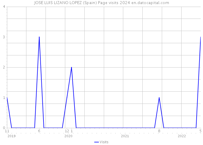 JOSE LUIS LIZANO LOPEZ (Spain) Page visits 2024 