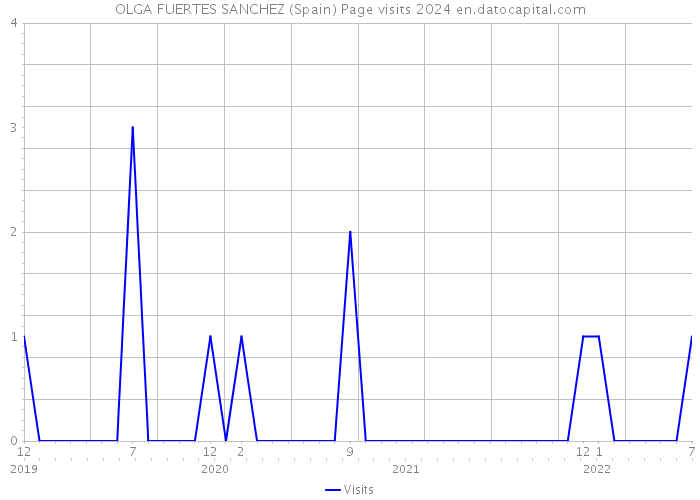 OLGA FUERTES SANCHEZ (Spain) Page visits 2024 