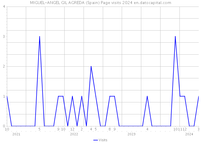 MIGUEL-ANGEL GIL AGREDA (Spain) Page visits 2024 