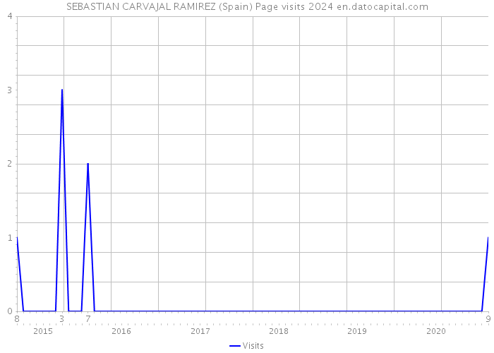 SEBASTIAN CARVAJAL RAMIREZ (Spain) Page visits 2024 