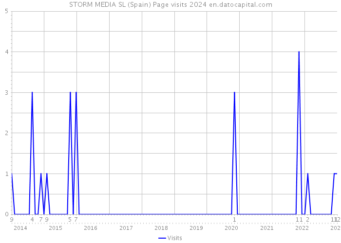 STORM MEDIA SL (Spain) Page visits 2024 