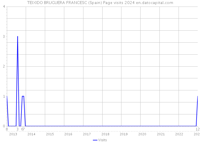 TEIXIDO BRUGUERA FRANCESC (Spain) Page visits 2024 