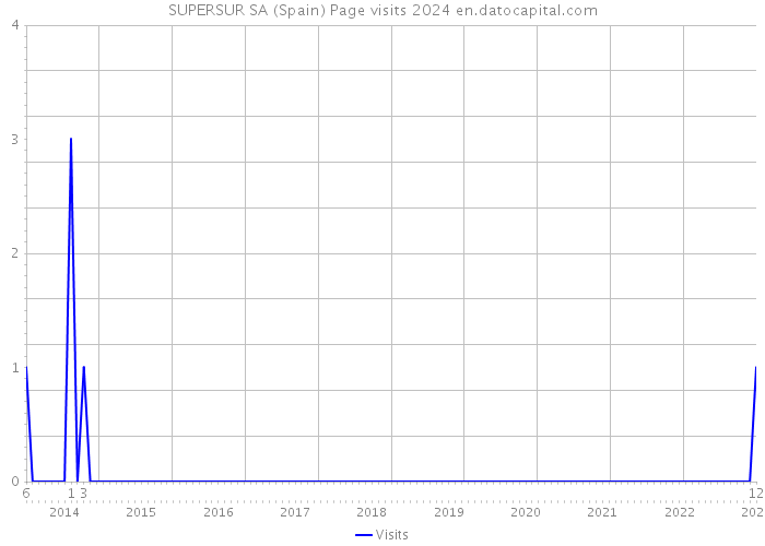 SUPERSUR SA (Spain) Page visits 2024 