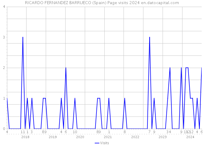 RICARDO FERNANDEZ BARRUECO (Spain) Page visits 2024 