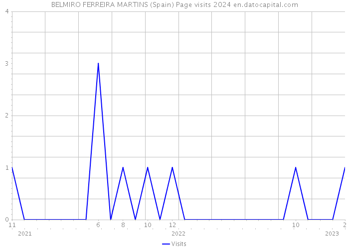 BELMIRO FERREIRA MARTINS (Spain) Page visits 2024 