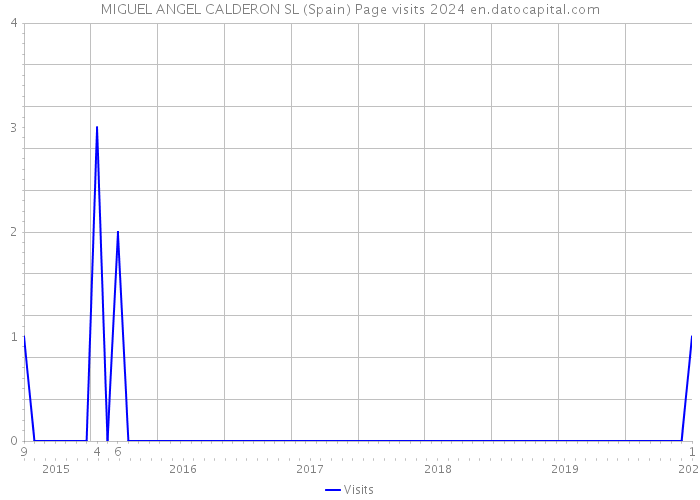 MIGUEL ANGEL CALDERON SL (Spain) Page visits 2024 