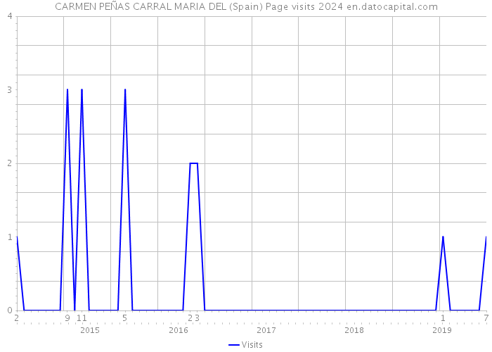 CARMEN PEÑAS CARRAL MARIA DEL (Spain) Page visits 2024 