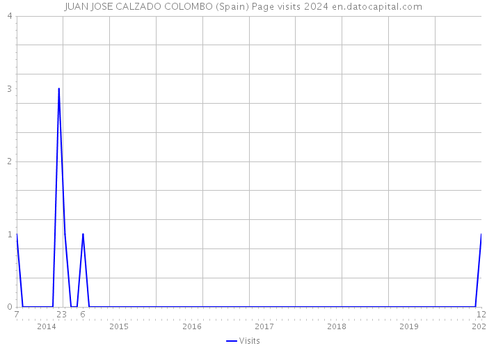 JUAN JOSE CALZADO COLOMBO (Spain) Page visits 2024 