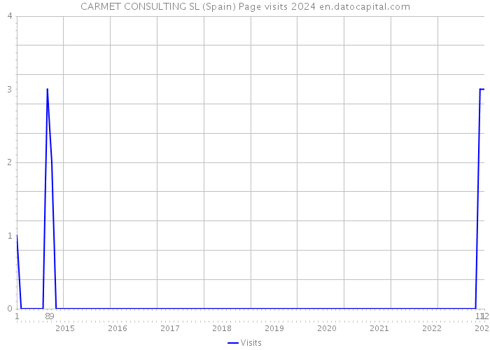 CARMET CONSULTING SL (Spain) Page visits 2024 
