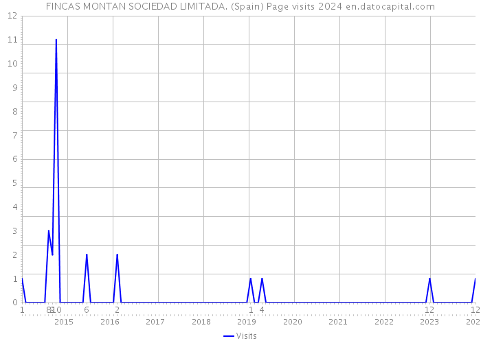 FINCAS MONTAN SOCIEDAD LIMITADA. (Spain) Page visits 2024 