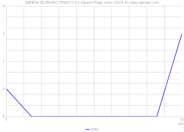 DEHESA EL PRADO TINOCO S.L (Spain) Page visits 2024 