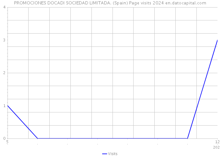 PROMOCIONES DOCADI SOCIEDAD LIMITADA. (Spain) Page visits 2024 