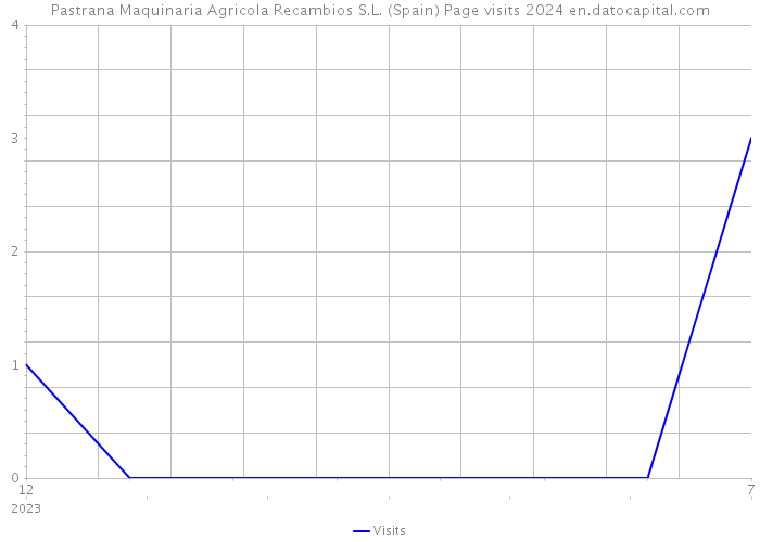 Pastrana Maquinaria Agricola Recambios S.L. (Spain) Page visits 2024 