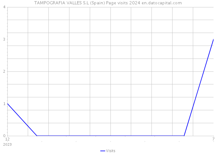 TAMPOGRAFIA VALLES S.L (Spain) Page visits 2024 