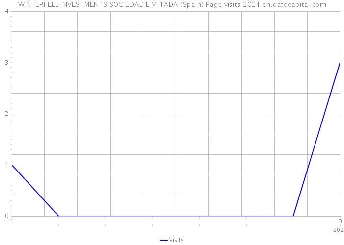 WINTERFELL INVESTMENTS SOCIEDAD LIMITADA (Spain) Page visits 2024 