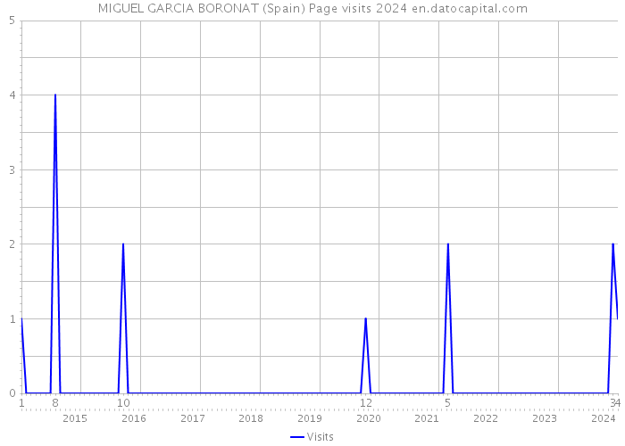 MIGUEL GARCIA BORONAT (Spain) Page visits 2024 