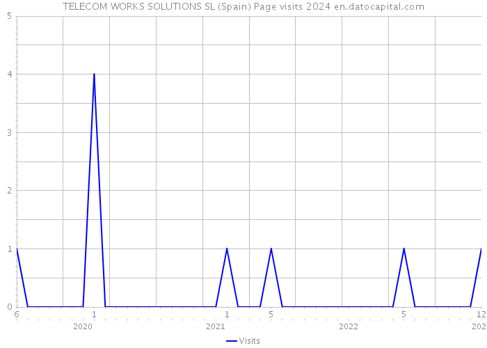 TELECOM WORKS SOLUTIONS SL (Spain) Page visits 2024 