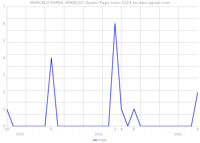 MARCELO PARRA APARICIO (Spain) Page visits 2024 