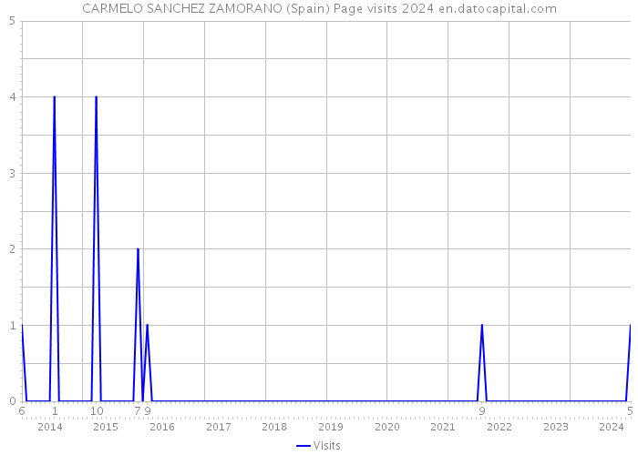 CARMELO SANCHEZ ZAMORANO (Spain) Page visits 2024 