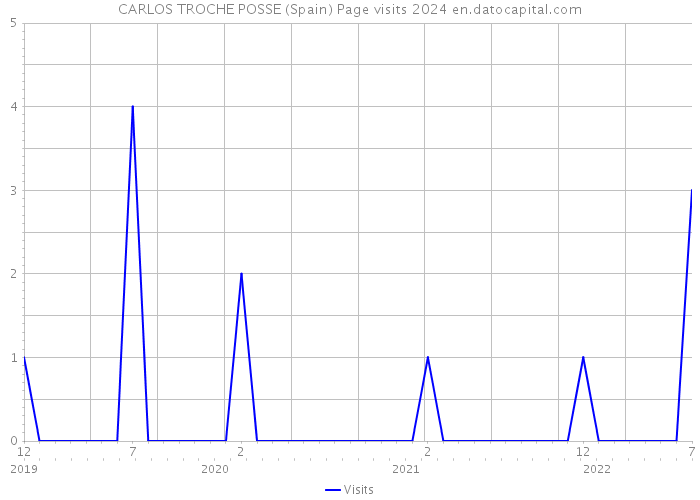 CARLOS TROCHE POSSE (Spain) Page visits 2024 