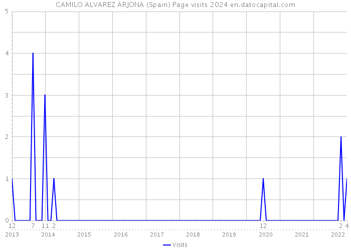 CAMILO ALVAREZ ARJONA (Spain) Page visits 2024 