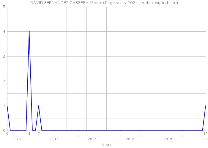 DAVID FERNANDEZ CABRERA (Spain) Page visits 2024 