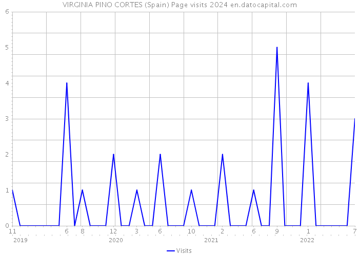 VIRGINIA PINO CORTES (Spain) Page visits 2024 