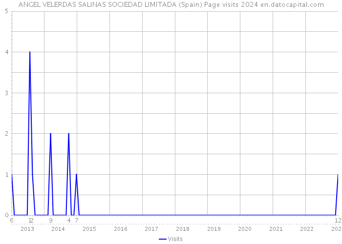 ANGEL VELERDAS SALINAS SOCIEDAD LIMITADA (Spain) Page visits 2024 