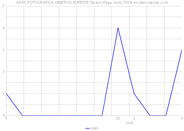 ASOC FOTOGRAFICA OBJETIVO SURESTE (Spain) Page visits 2024 