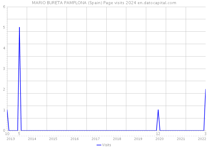MARIO BURETA PAMPLONA (Spain) Page visits 2024 