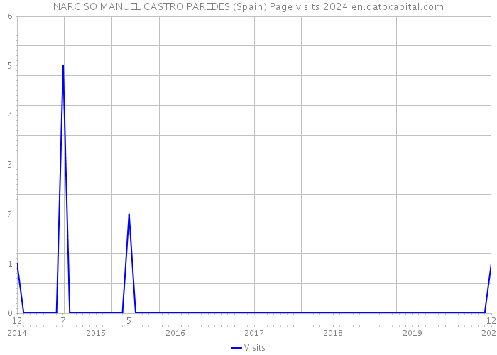 NARCISO MANUEL CASTRO PAREDES (Spain) Page visits 2024 
