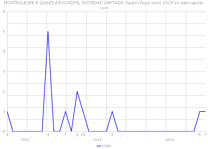 MONTEALEGRE & QUILES ASOCIADOS, SOCIEDAD LIMITADA (Spain) Page visits 2024 