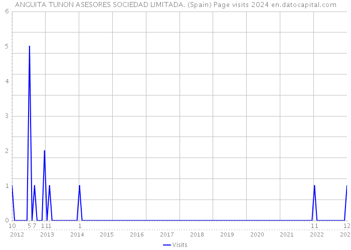 ANGUITA TUNON ASESORES SOCIEDAD LIMITADA. (Spain) Page visits 2024 