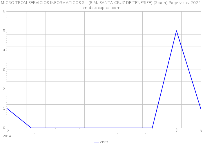 MICRO TROM SERVICIOS INFORMATICOS SLL(R.M. SANTA CRUZ DE TENERIFE) (Spain) Page visits 2024 