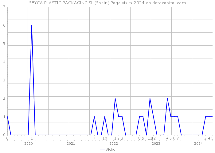 SEYCA PLASTIC PACKAGING SL (Spain) Page visits 2024 