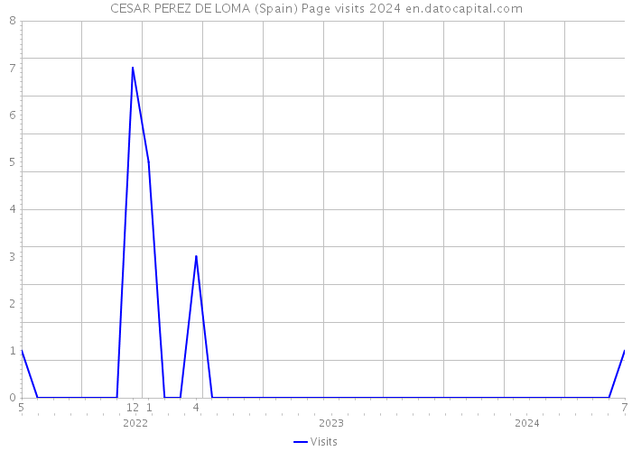 CESAR PEREZ DE LOMA (Spain) Page visits 2024 