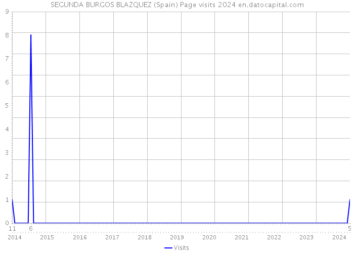 SEGUNDA BURGOS BLAZQUEZ (Spain) Page visits 2024 