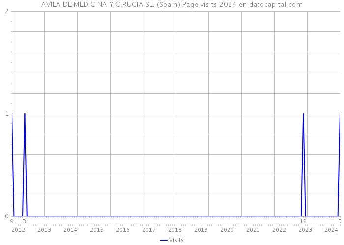 AVILA DE MEDICINA Y CIRUGIA SL. (Spain) Page visits 2024 