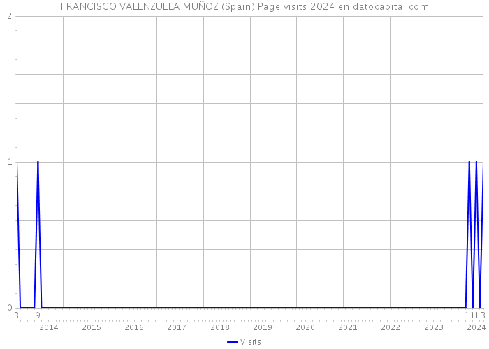 FRANCISCO VALENZUELA MUÑOZ (Spain) Page visits 2024 
