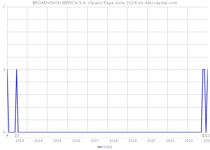 BROADVISION IBERICA S.A. (Spain) Page visits 2024 