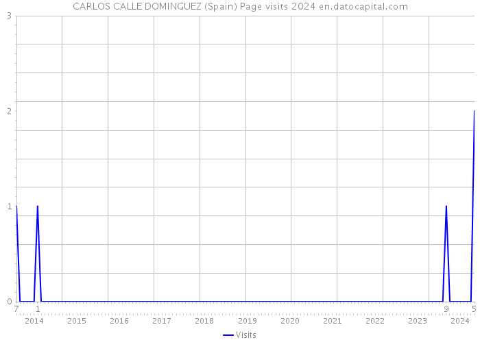 CARLOS CALLE DOMINGUEZ (Spain) Page visits 2024 