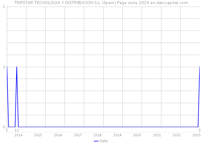 TRIPSTAR TECNOLOGIA Y DISTRIBUCION S.L. (Spain) Page visits 2024 