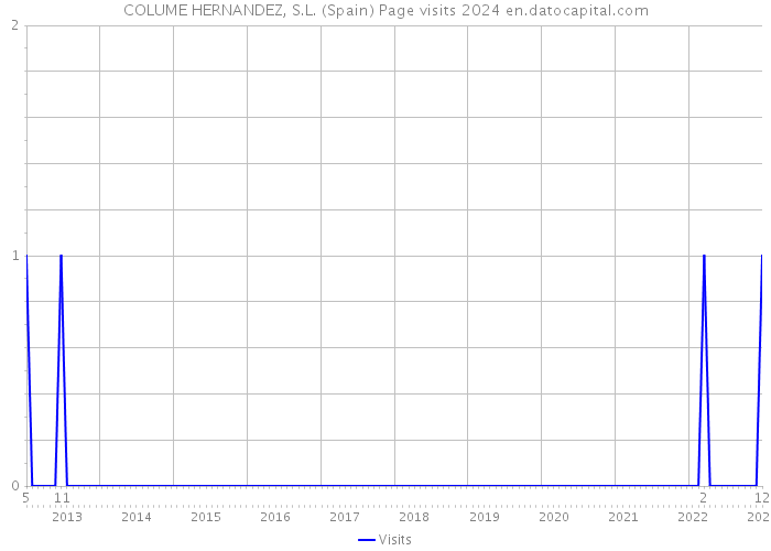 COLUME HERNANDEZ, S.L. (Spain) Page visits 2024 