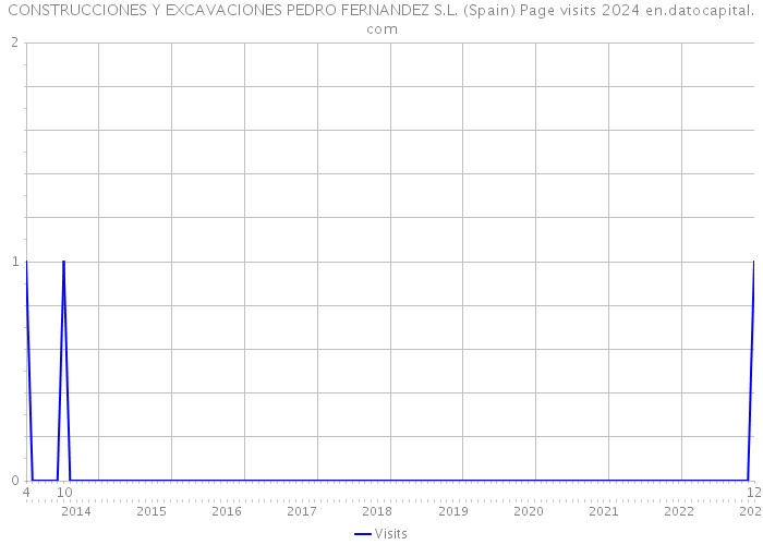 CONSTRUCCIONES Y EXCAVACIONES PEDRO FERNANDEZ S.L. (Spain) Page visits 2024 