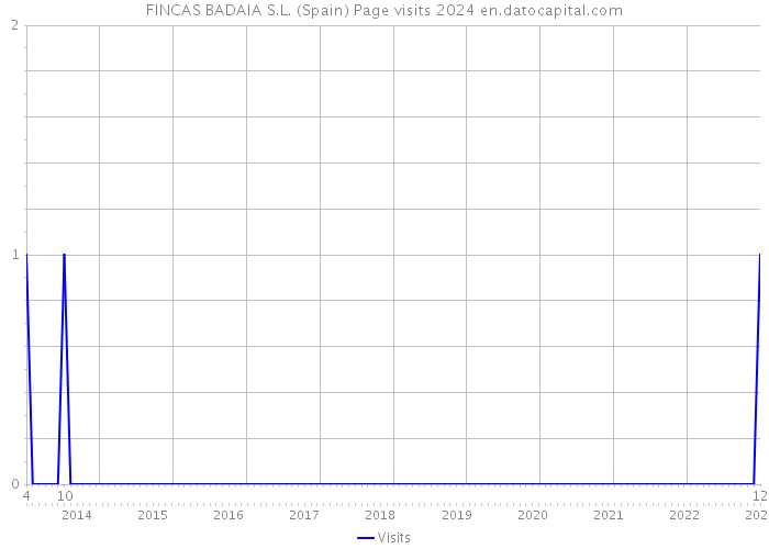 FINCAS BADAIA S.L. (Spain) Page visits 2024 