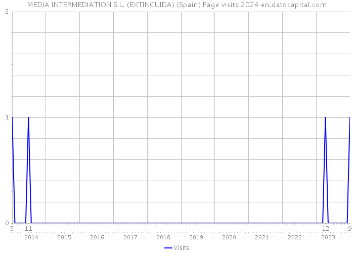 MEDIA INTERMEDIATION S.L. (EXTINGUIDA) (Spain) Page visits 2024 