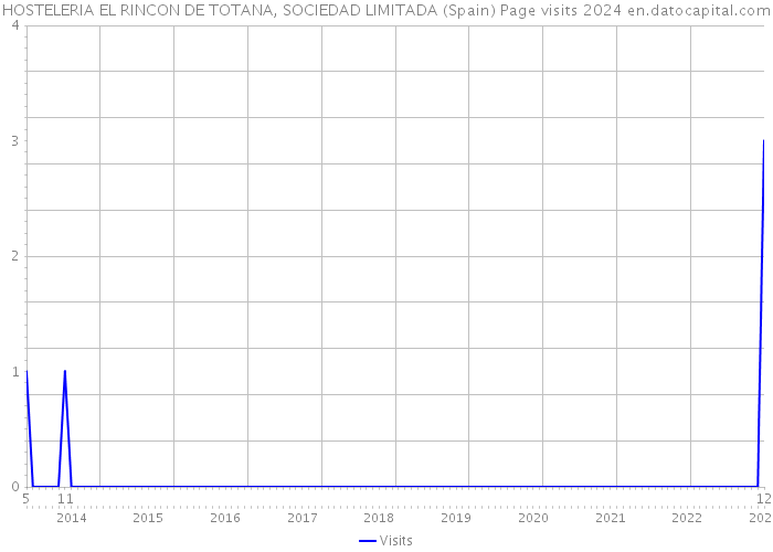 HOSTELERIA EL RINCON DE TOTANA, SOCIEDAD LIMITADA (Spain) Page visits 2024 