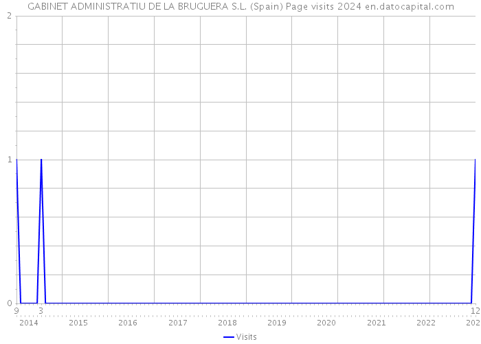 GABINET ADMINISTRATIU DE LA BRUGUERA S.L. (Spain) Page visits 2024 